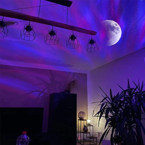 Aurora Boreale Starlight Projector ✨ LED Galaxy Star atmosferen nacht lamp ✨